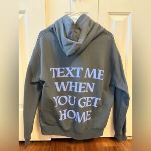 LONELY GHOST Hoodie “TEXT ME WHEN YOU GET HOME”